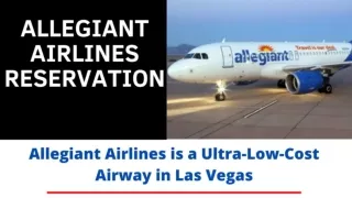 Get Best Flights Deals on Allegiant Airlines Reservation!