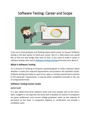 Software Testing: Career and Scope