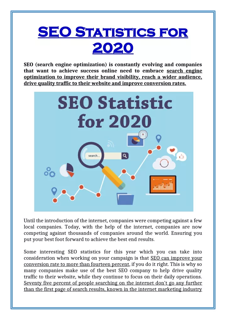seo statistics for seo statistics for 2020 2020