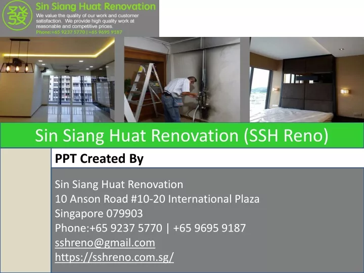 sin siang huat renovation ssh reno