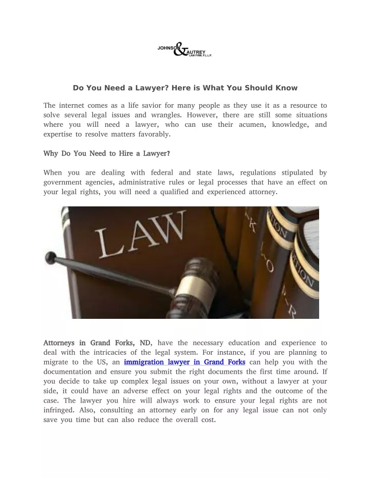do you need a lawyer here is what you should know