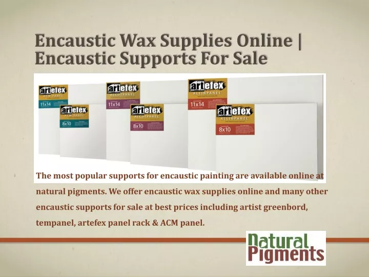 encaustic wax supplies online encaustic supports for sale