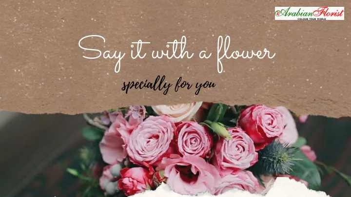 say it with a flower