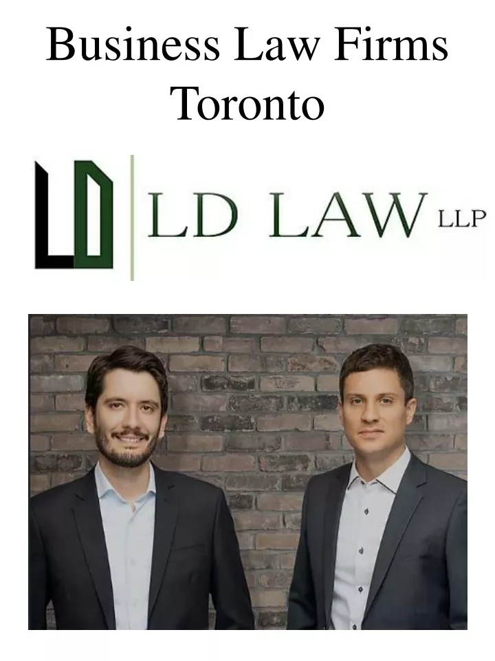 business law firms toronto