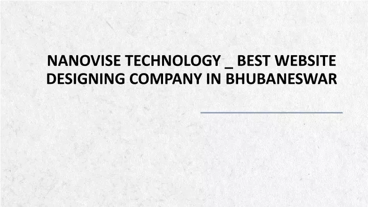 nanovise technology best website designing company in bhubaneswar