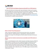 How Can Small and Medium Businesses Benefit from UTM Solutions in Dubai - slide 1