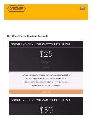 Buy Google Voice Numbers Accounts - Pvagmail.com
