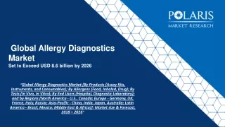 global allergy diagnostics market set to exceed usd 8 6 billion by 2026