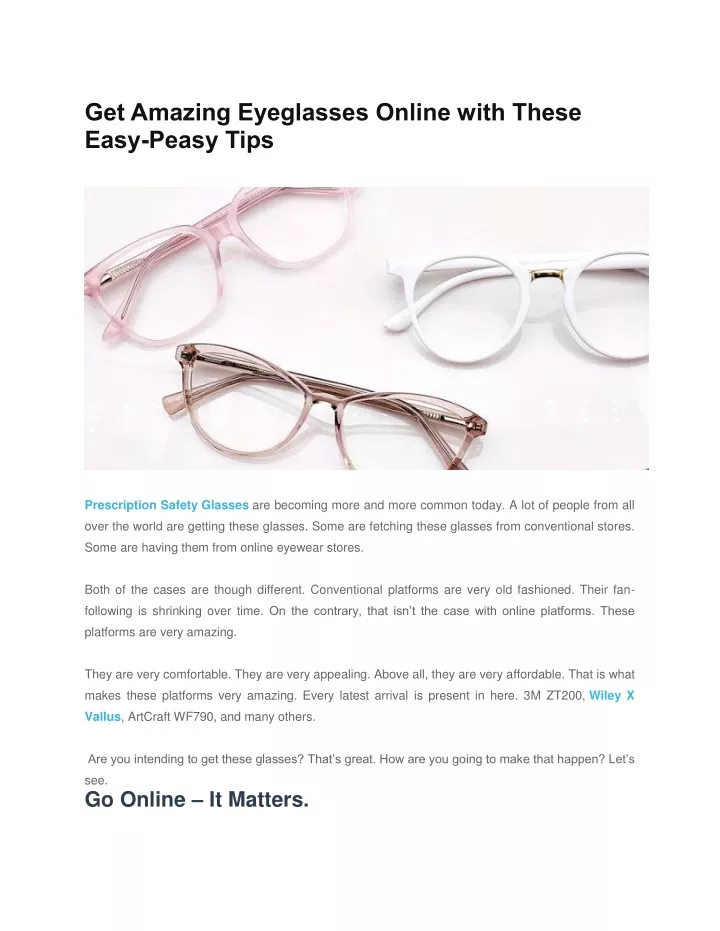 get amazing eyeglasses online with these easy