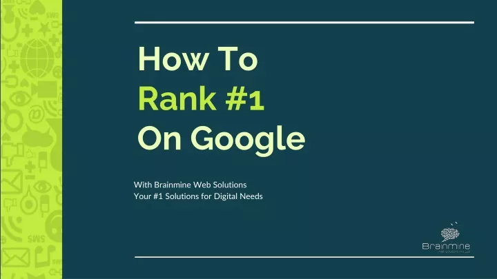 how to rank 1 on google
