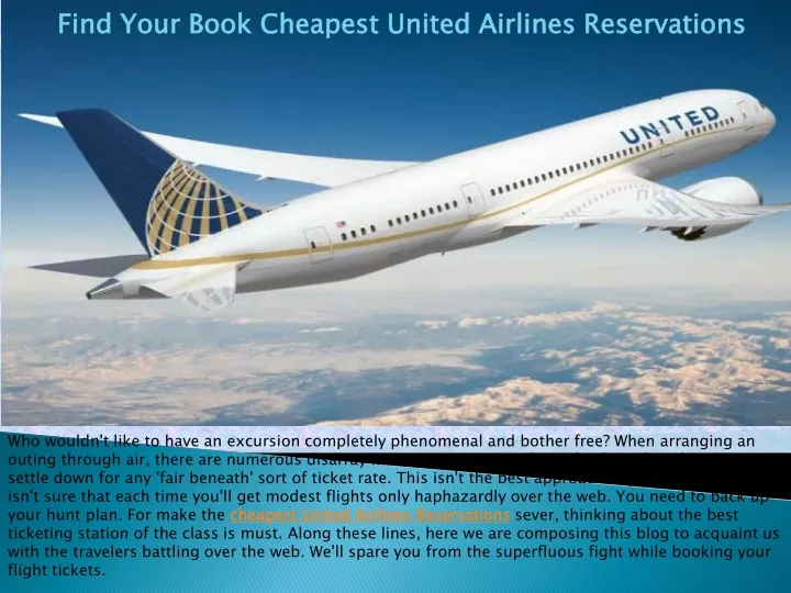 find your book cheapest united airlines