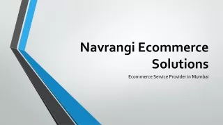 Navrangi eCommerce Solutions | Ecommerce service provider