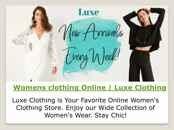 womens clothing online luxe clothing