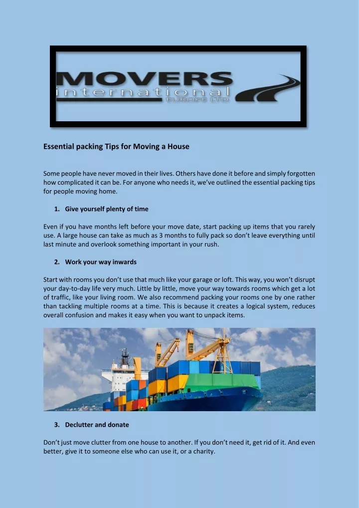 essential packing tips for moving a house some