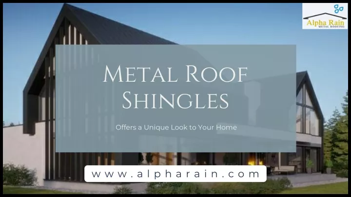metal roof shingles