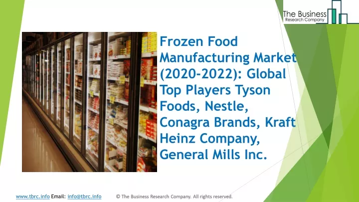 frozen food manufacturing market 2020 2022 global