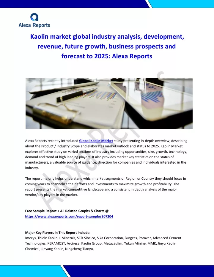kaolin market global industry analysis