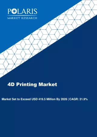 4d printing market