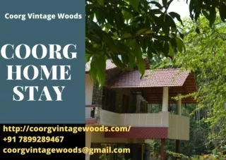 Coorg homestay
