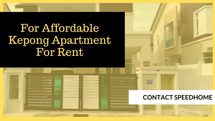 for affordable kepong apartment for rent