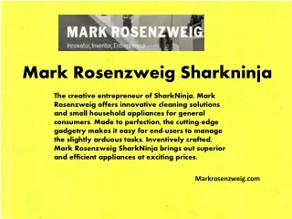 Markrosenzweig.com - Mark rosenzweig sharkninja