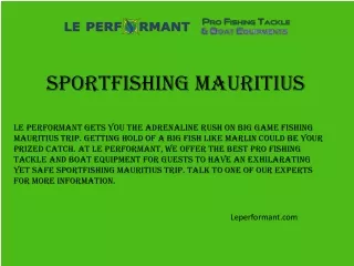 Leperformant.com - Sportfishing Mauritius