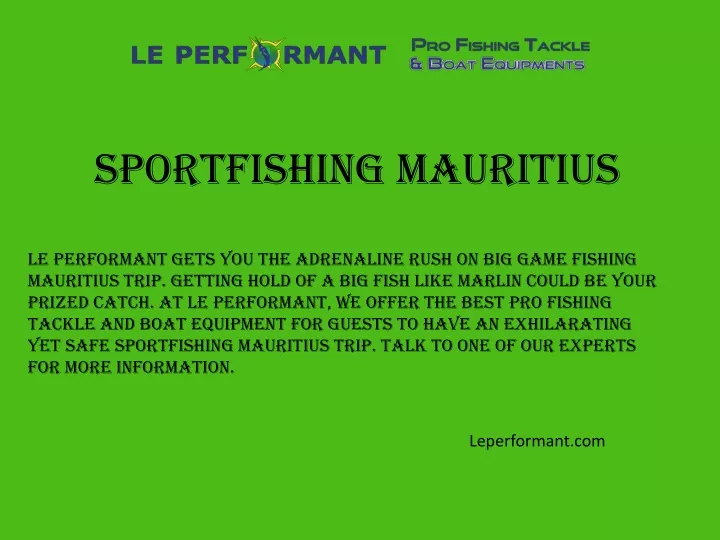 sportfishing mauritius