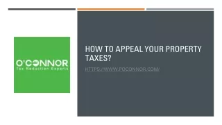 how to appeal your property taxes