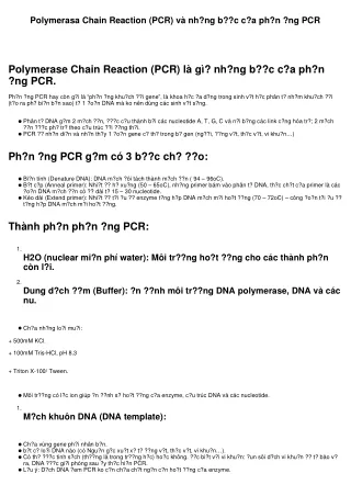 polymerasa chain reaction