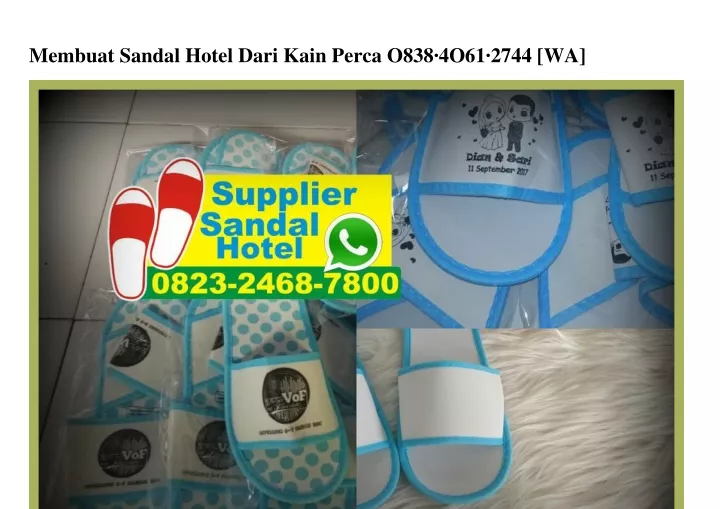 membuat sandal hotel dari kain perca o838 4o61