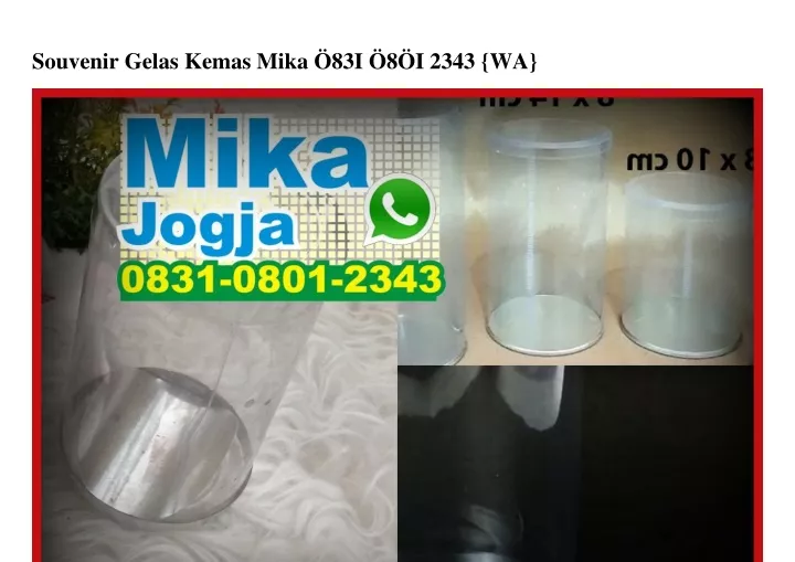 souvenir gelas kemas mika 83i 8 i 2343 wa