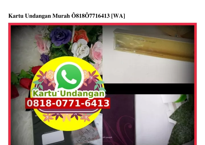 kartu undangan murah 818 7716413 wa