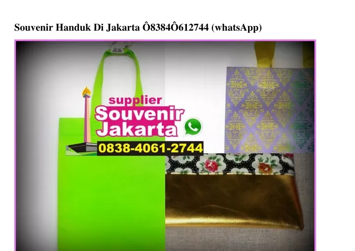 souvenir handuk di jakarta 8384 612744 whatsapp