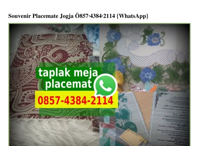 souvenir placemate jogja 857 4384 2114 whatsapp