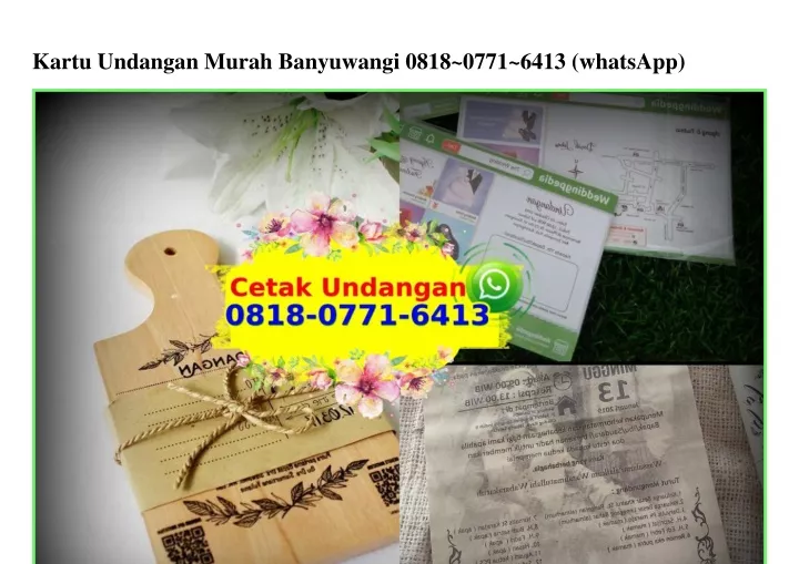 kartu undangan murah banyuwangi 0818 0771 6413