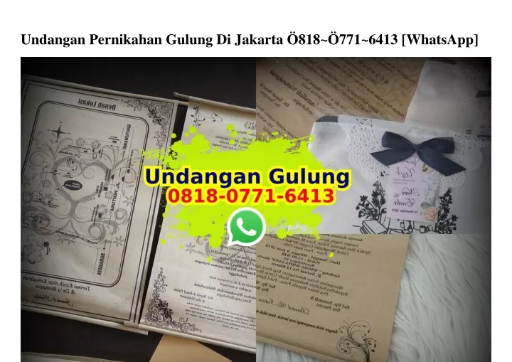 undangan pernikahan gulung di jakarta