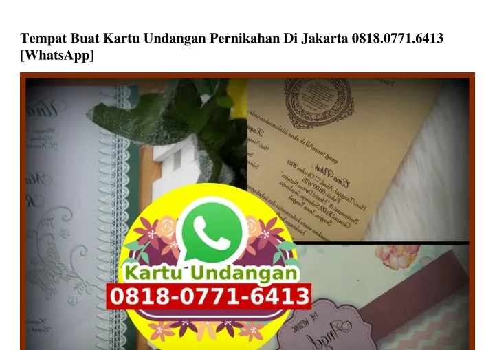 tempat buat kartu undangan pernikahan di jakarta