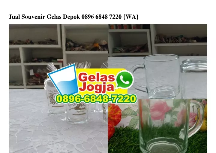 jual souvenir gelas depok 0896 6848 7220 wa