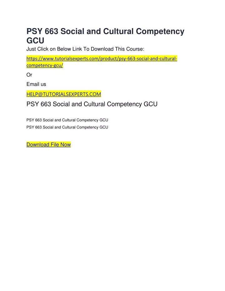 psy 663 social and cultural competency gcu just