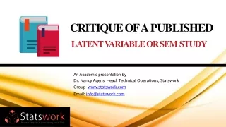 critique of a published