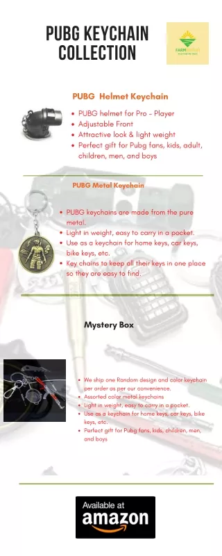 PUBG Keychain Accessories - Farm Bright