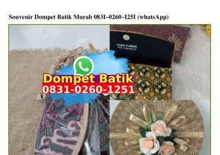 Souvenir Dompet Batik Murah 083102601251[wa]