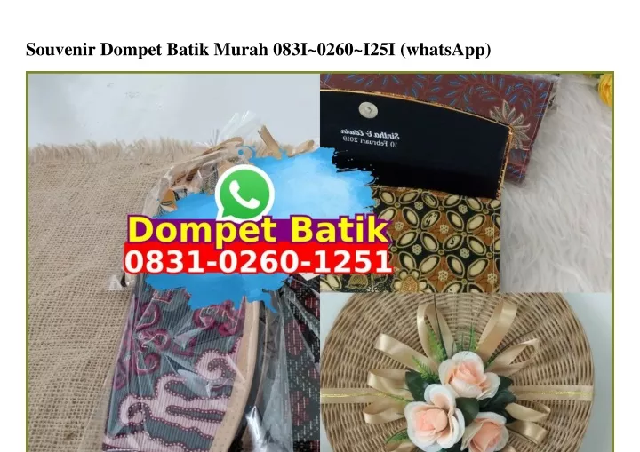 souvenir dompet batik murah 083i 0260 i25i
