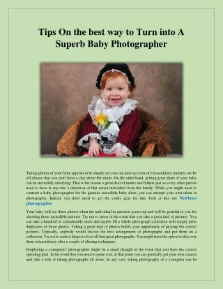 Baby Photographer
