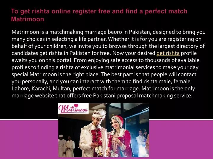 to get rishta online register free and find a perfect match matrimoon