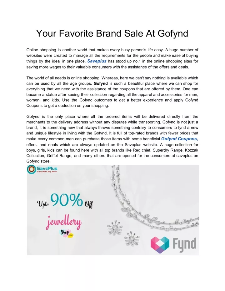 your favorite brand sale at gofynd