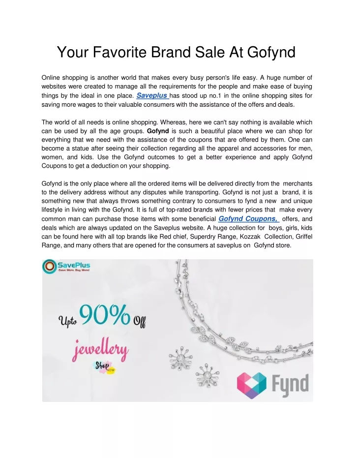 your favorite brand sale at gofynd