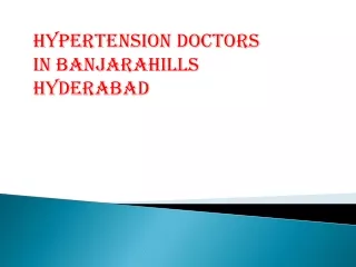 Hypertension Specialist in Banjarahills | Hypertension Doctors Banjarahills
