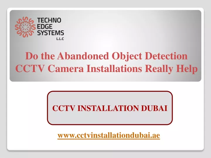 do the abandoned object detection cctv camera installations really help