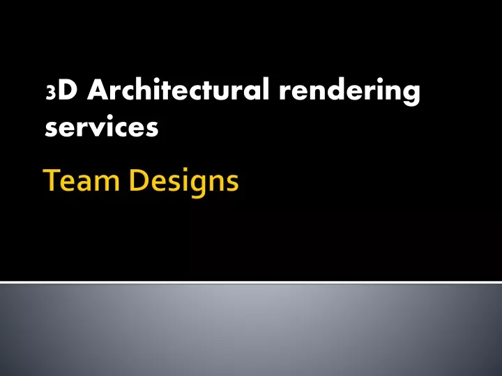 3d architectural rendering services